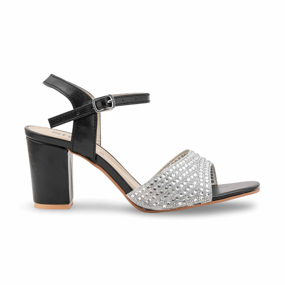 Black Fancy Women Sandal FN6203