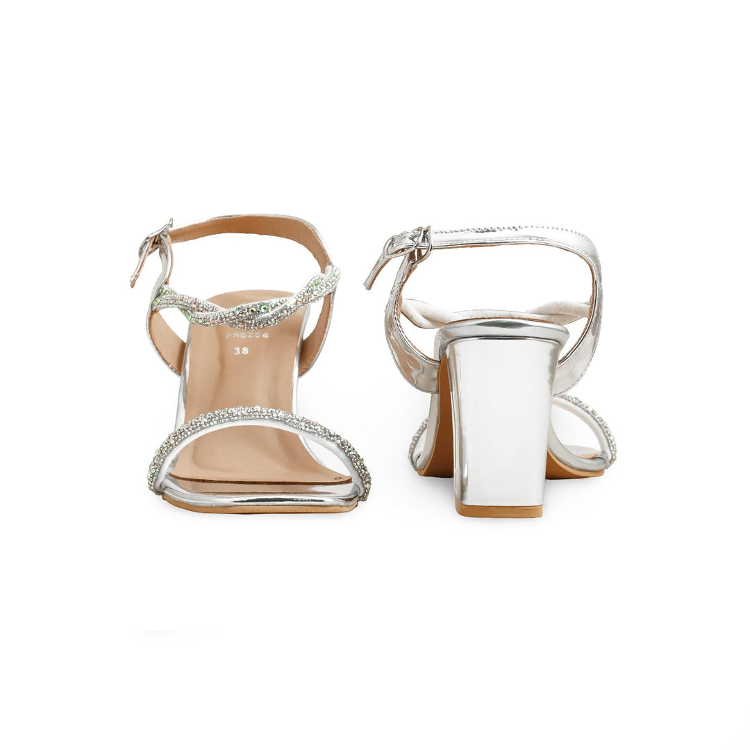 Silver Fancy Sandal FN6204