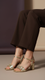 Golden Fancy Sandal For Ladies FN6206