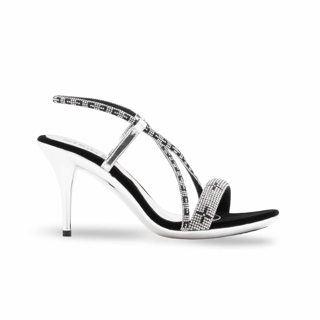Silver Fancy Bridal Sandal FN6223