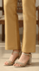 Golden Fancy Sandal For Ladies FN6228