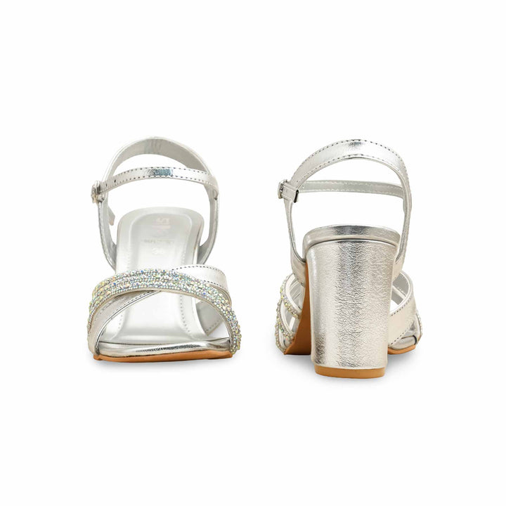 Silver Fancy Sandal FN6230