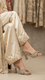 Golden Fancy Slipper For Women FN6246