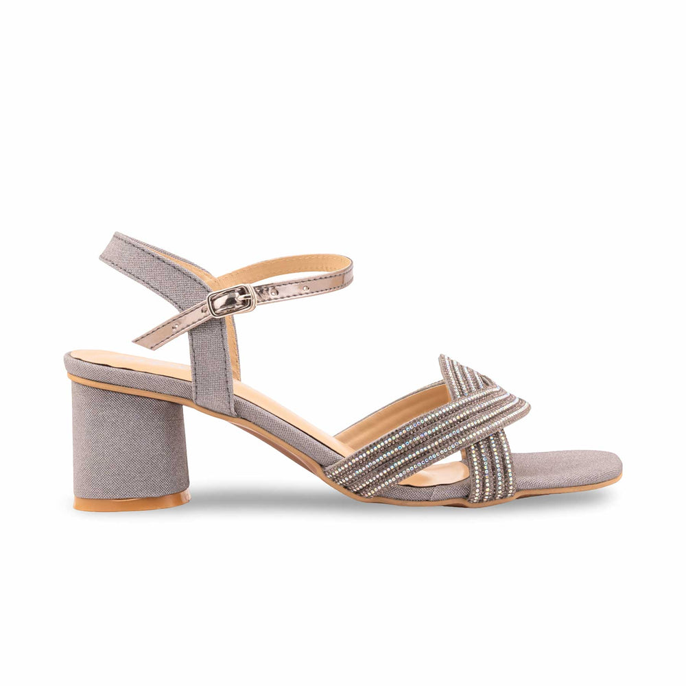 Grey Fancy Sandal For Ladies FN6275