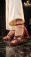 Maroon Fancy Sandal For Women FN6284