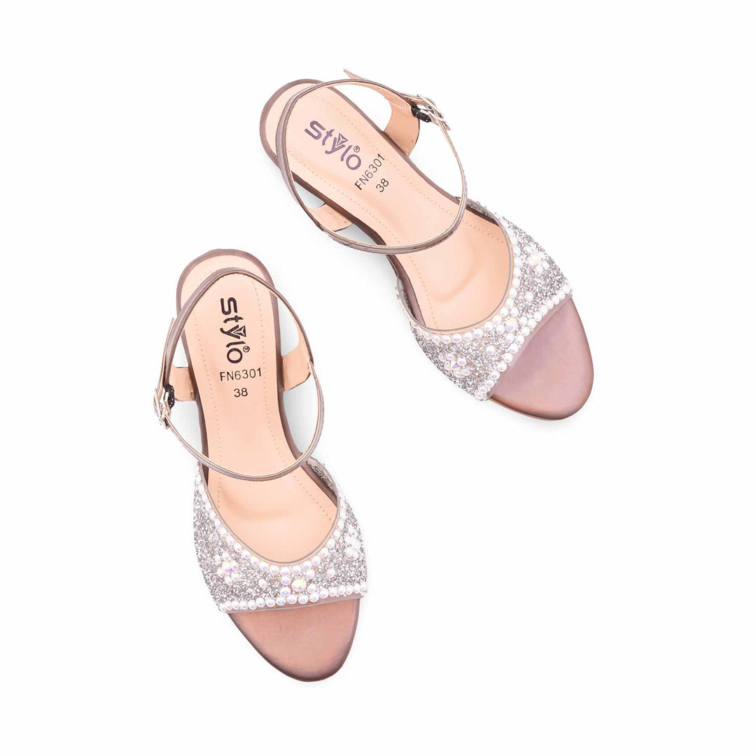 Grey Fancy Sandal For Ladies FN6301