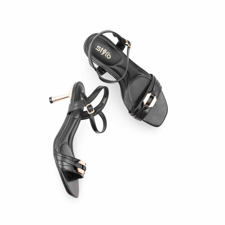 Black Fancy Sandal For Women FN6308