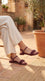 Maroon Fancy Women Sandal FN6313