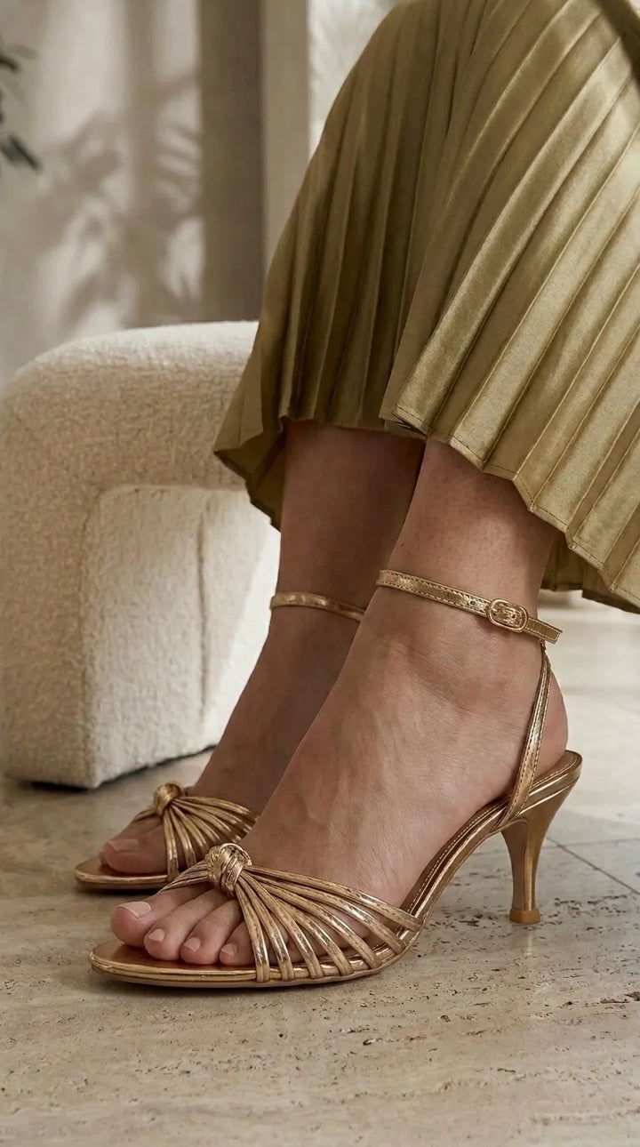 Champagne Fancy Bridal Sandal FN6336