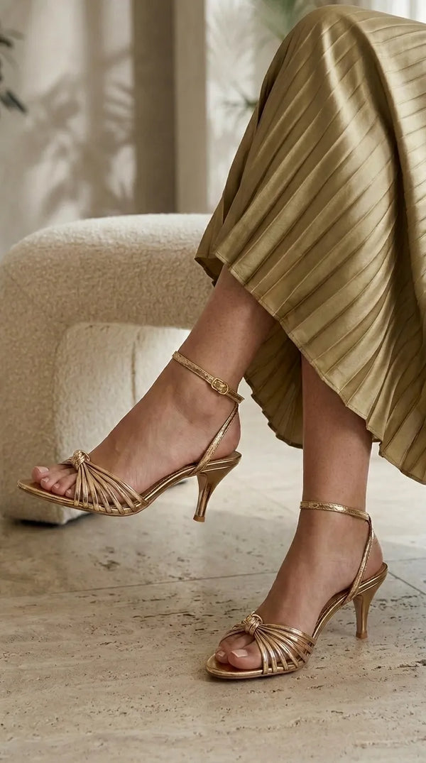 Champagne Fancy Bridal Sandal FN6336