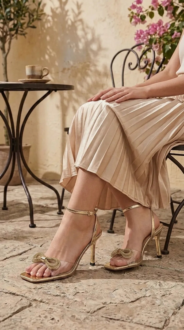 Golden Fancy Bridal Sandal FN6337