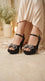 Black Fancy Bridal Sandal FN6399