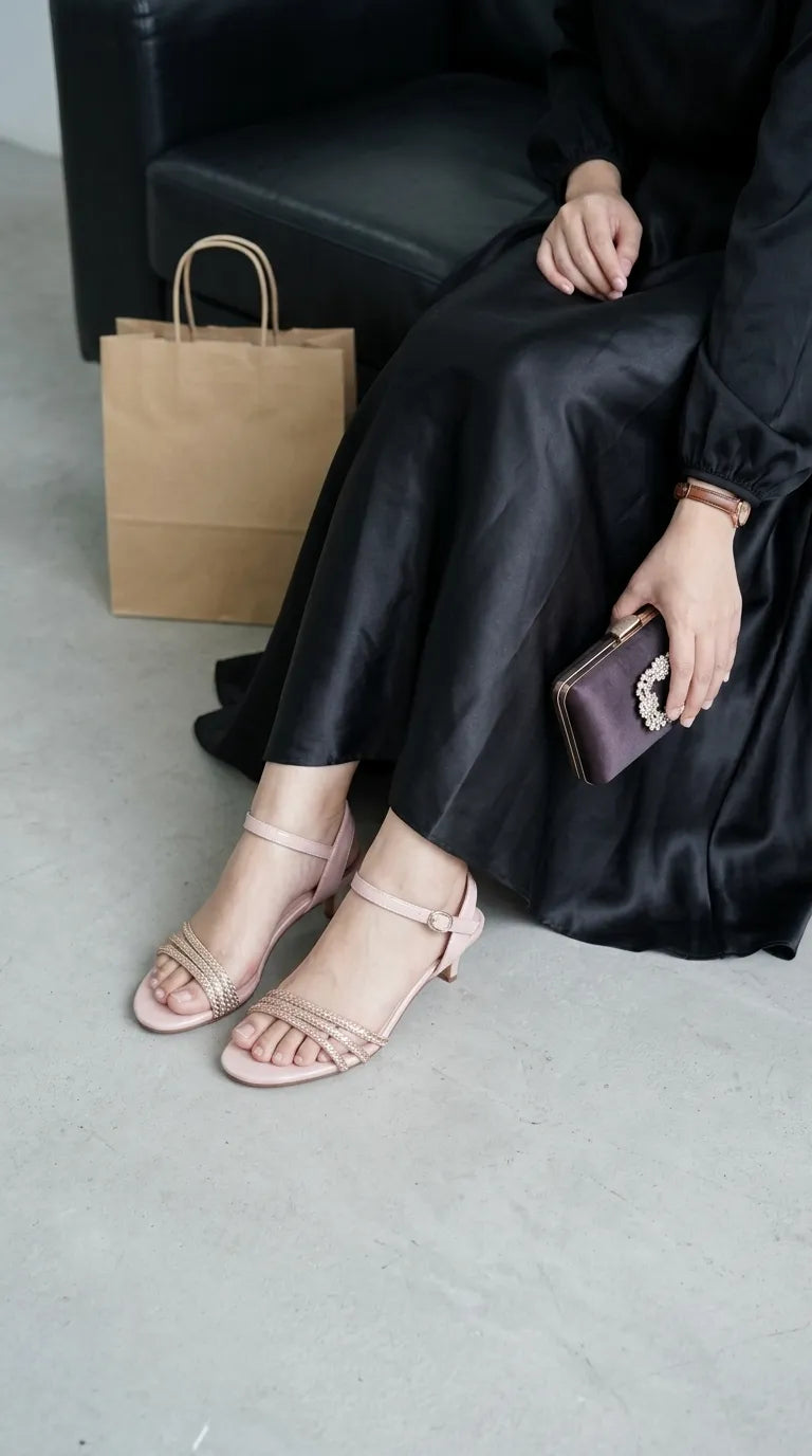 Pink Fancy Sandal For Women FN6415