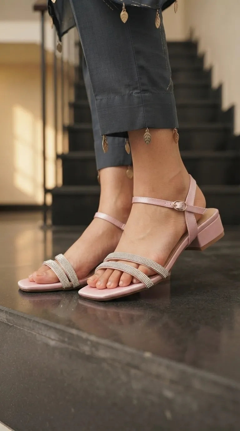 Pink Fancy Sandal For Women FN6425