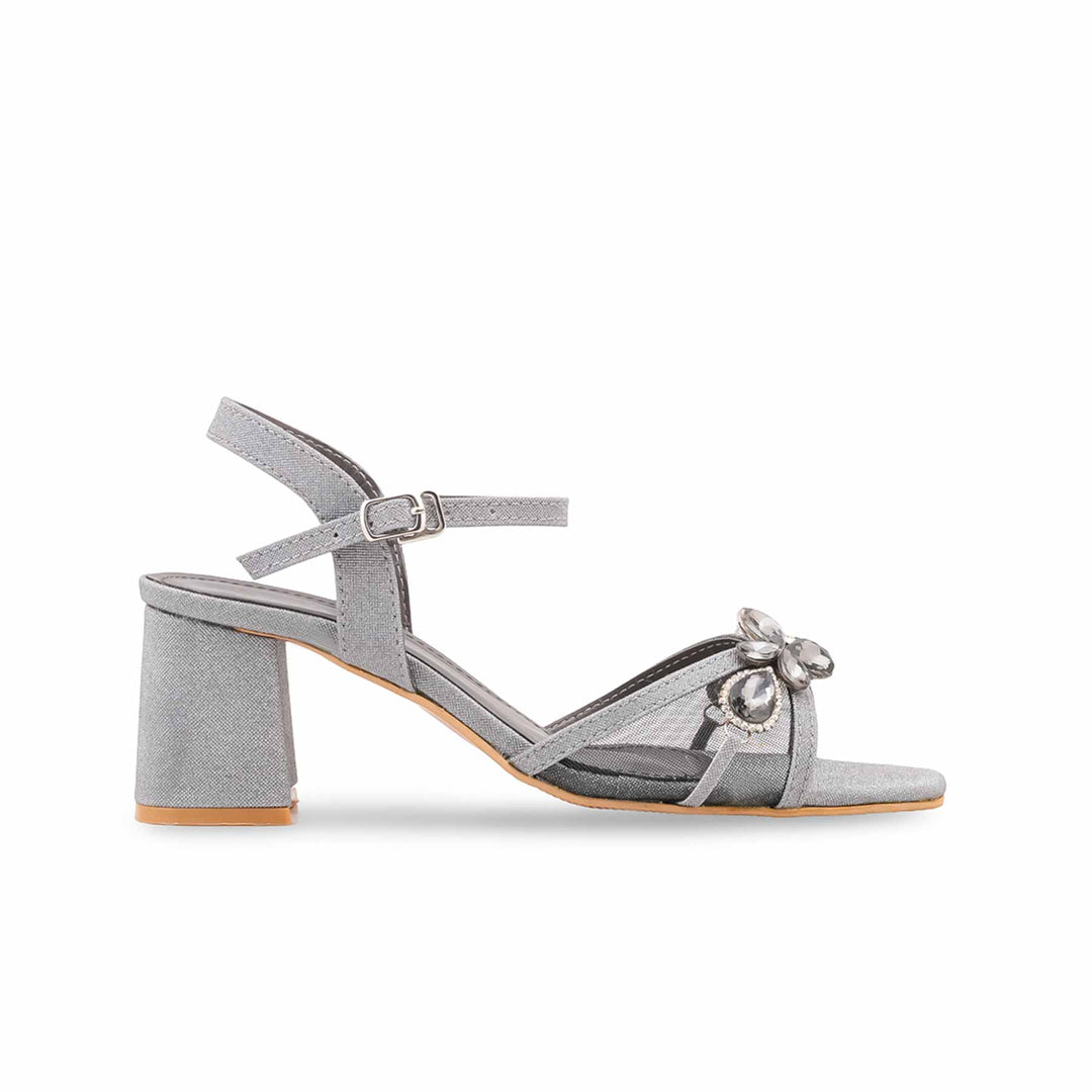 Grey Fancy Sandal For Women FN6465