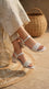 Silver Fancy Sandal For Women FN6467