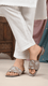 Grey Fancy Slipper FN7803