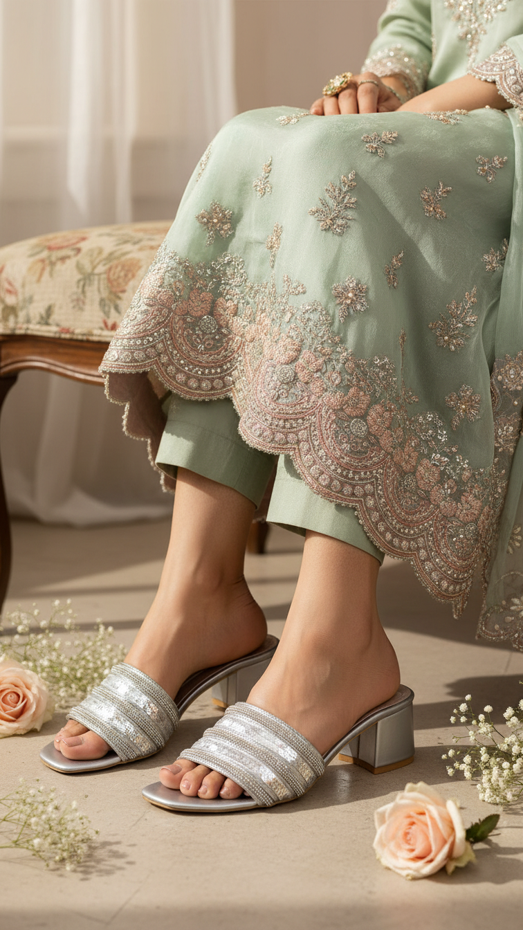 Silver Fancy Slipper FN7830