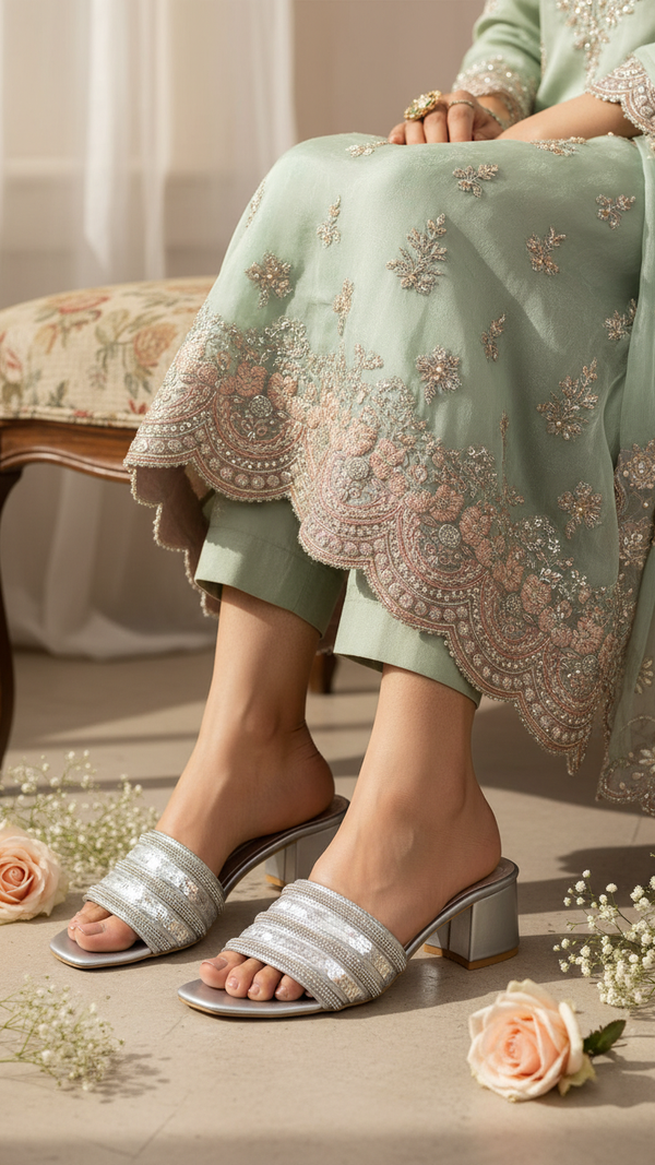 Silver Fancy Slipper FN7830