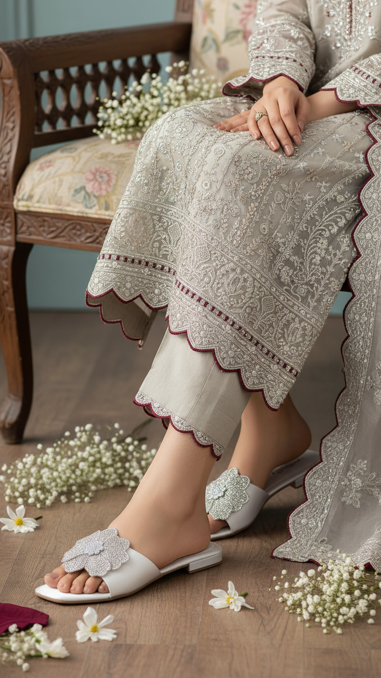 Silver Fancy Slipper FN7833