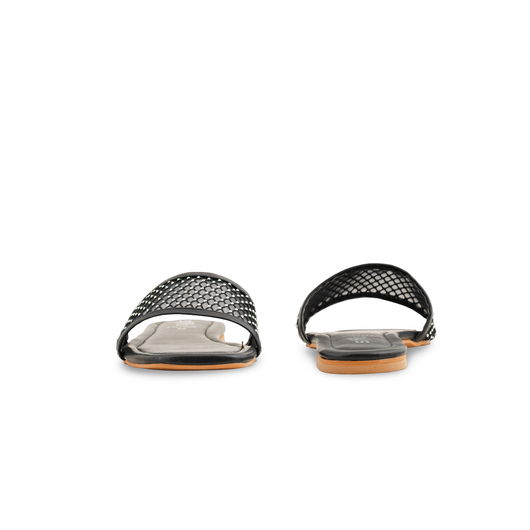 Black Fancy Slipper For Women FN7906