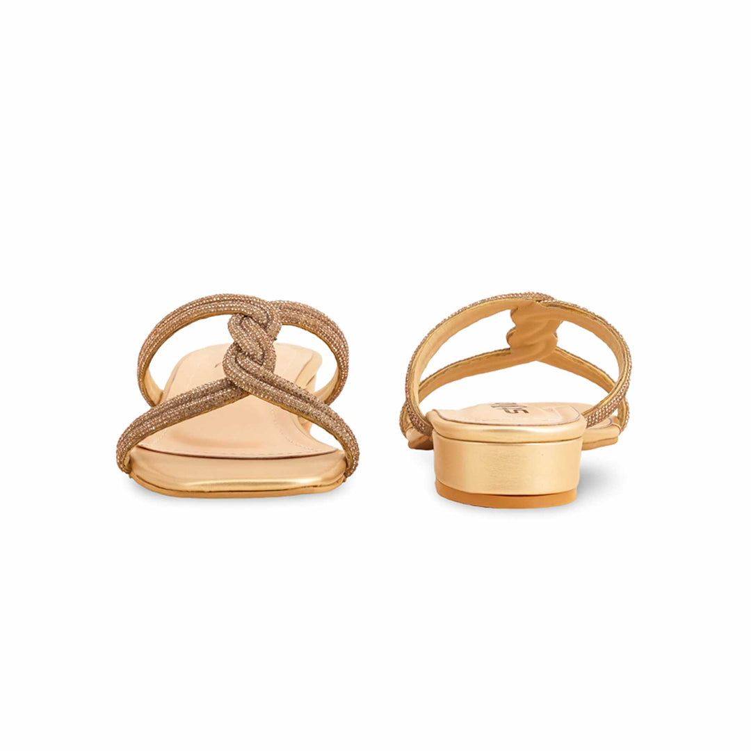 Golden Fancy Slipper For Women FN7912