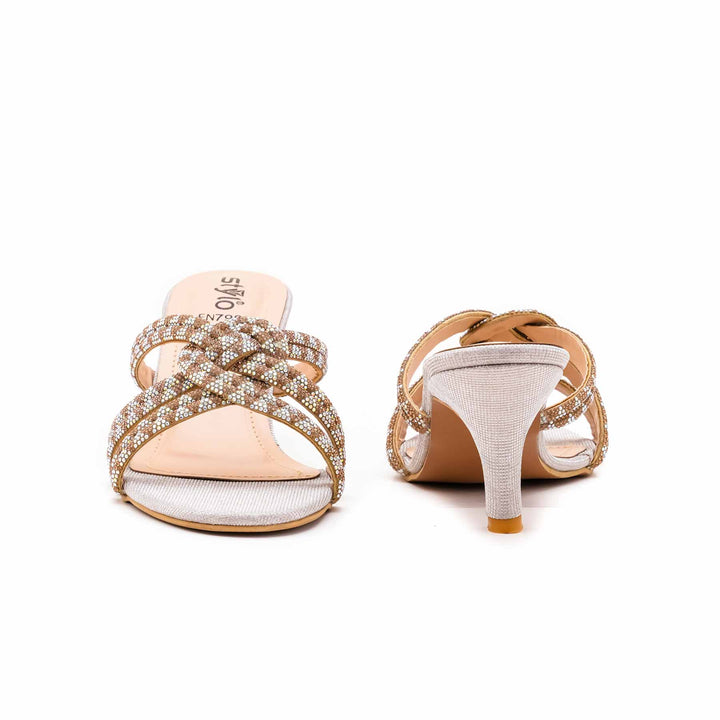Golden Fancy Slipper For Women FN7989