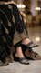 Black Fancy Slipper For Ladies FN7993