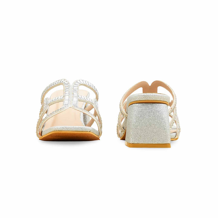 Silver Fancy Women Slipper FN7994