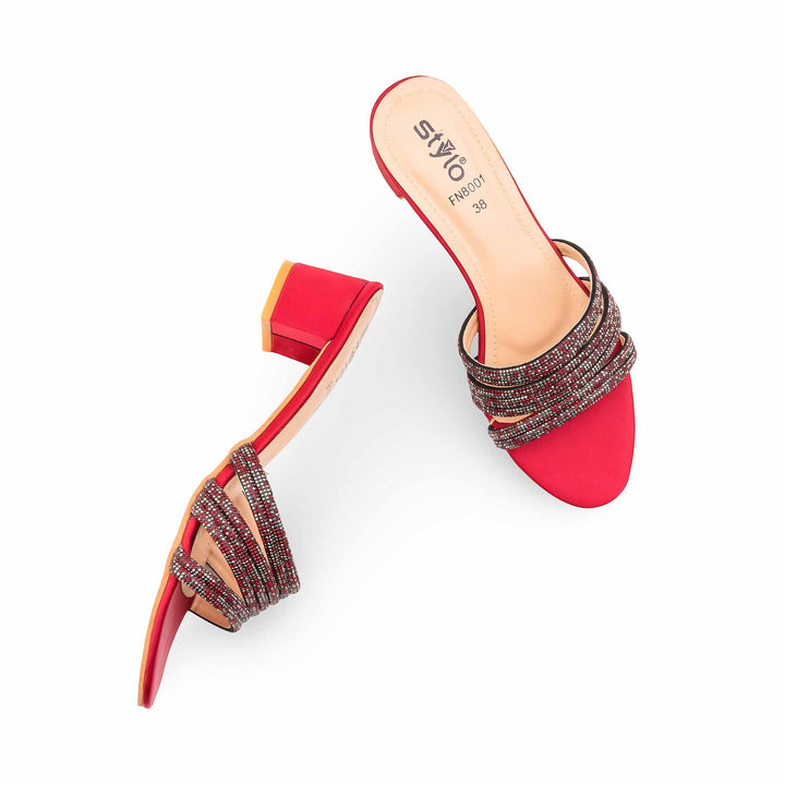 Maroon Fancy Slipper For Ladies FN8001