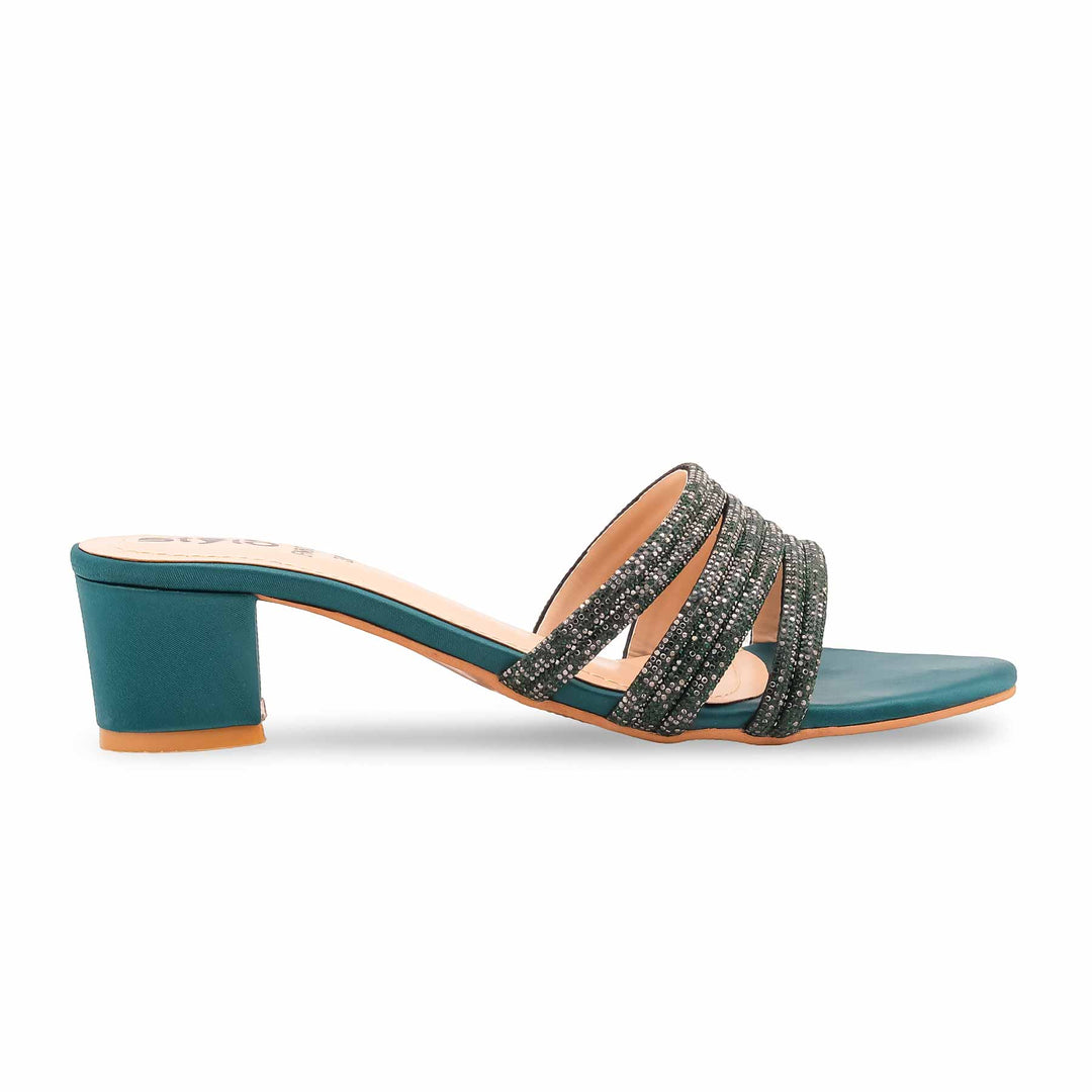 Green Fancy Slipper For Ladies FN8001