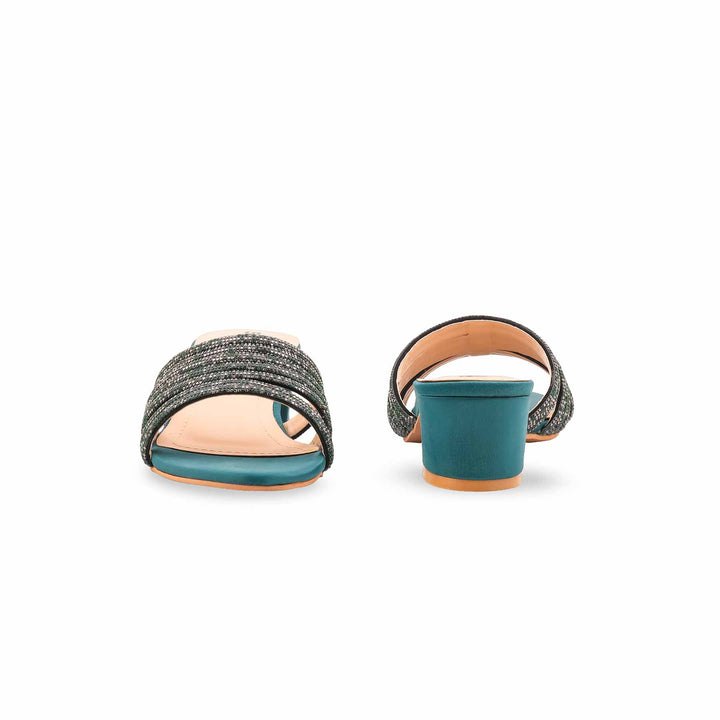 Green Fancy Slipper For Ladies FN8001