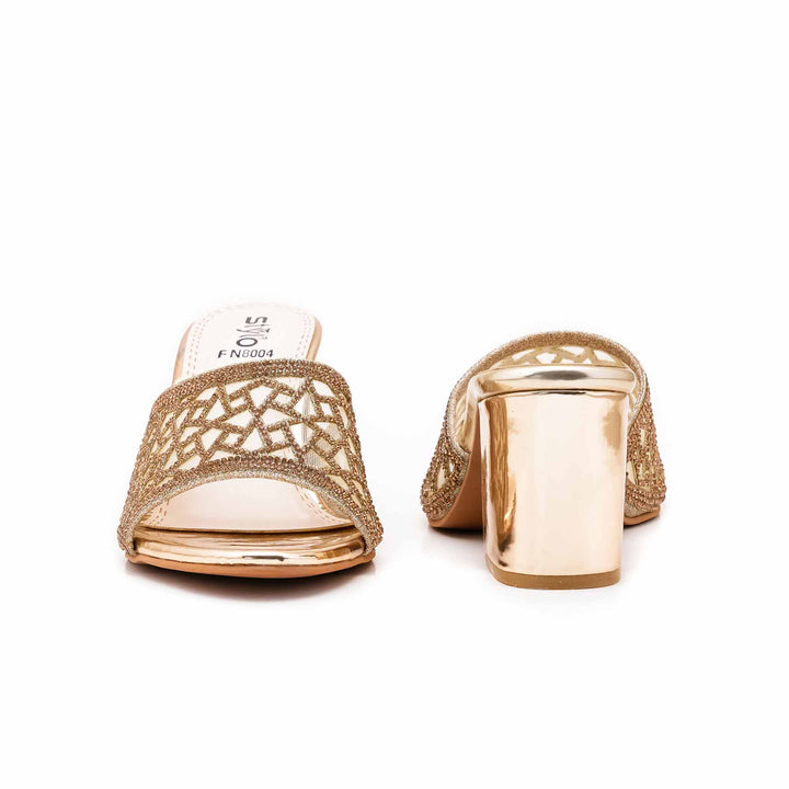 Golden Fancy Slipper For Women FN8004