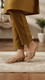Golden Fancy Slipper For Ladies FN8009