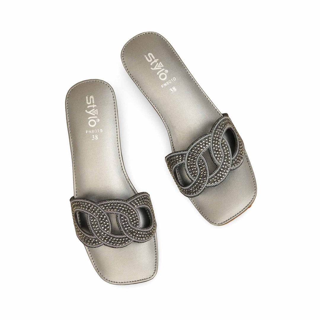 Grey Fancy Women Slipper FN8010