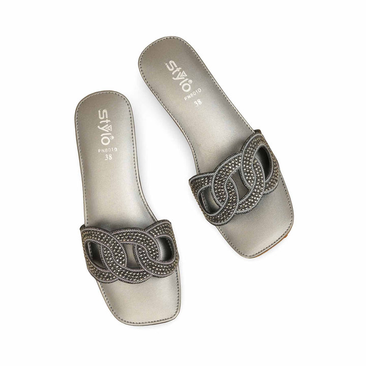 Grey Fancy Women Slipper FN8010