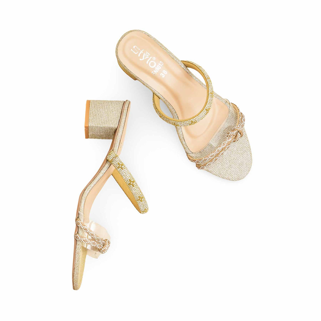 Golden Fancy Slipper For Women FN8013