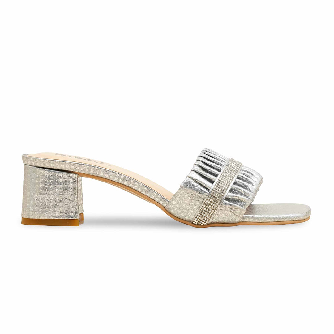 Silver Fancy Women Slipper FN8015