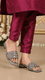 Silver Fancy Women Slipper FN8033