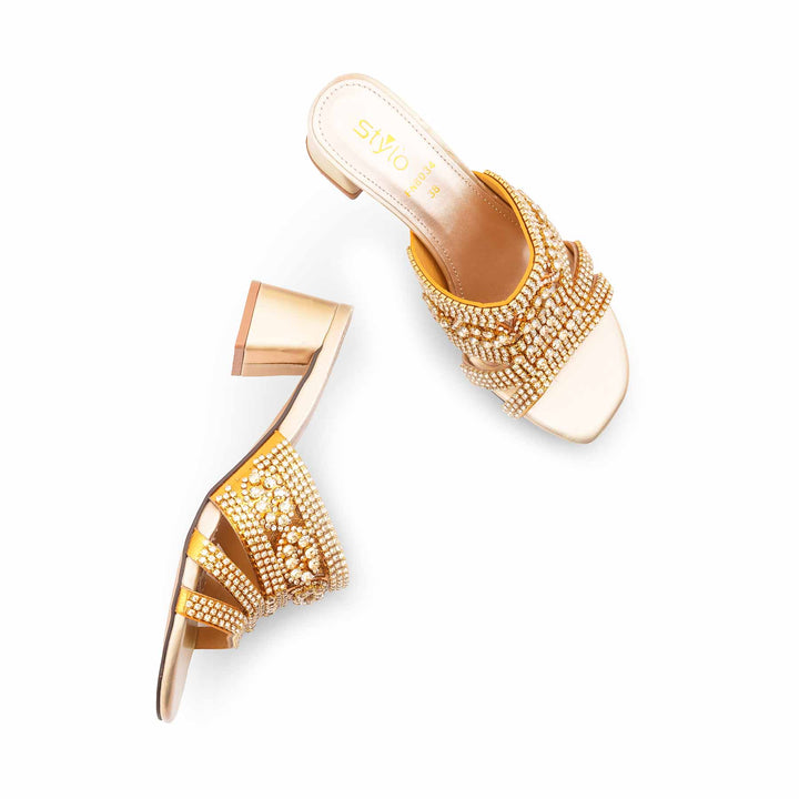 Golden Fancy Bridal Sandal FN8034