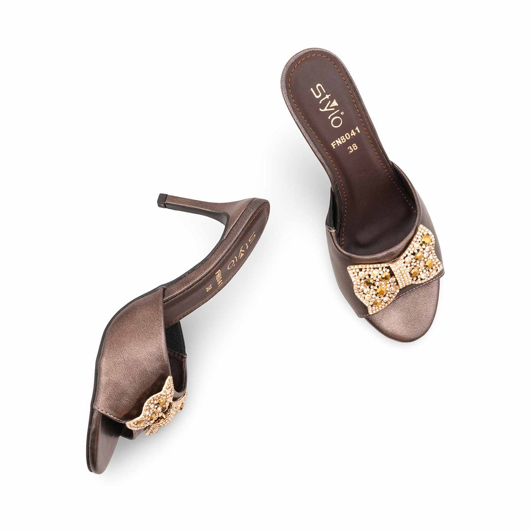 Grey Fancy Sandal For Women FN8041