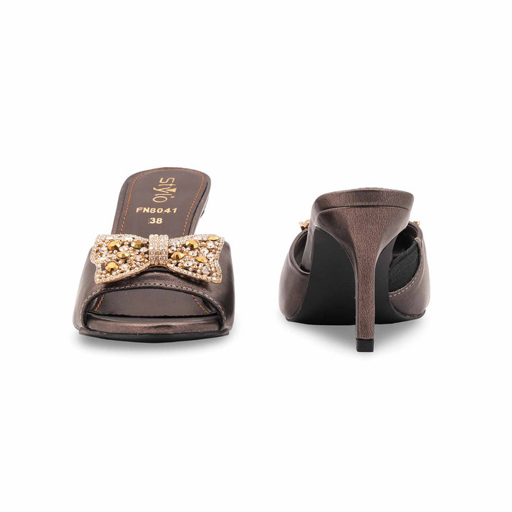 Grey Fancy Sandal For Women FN8041