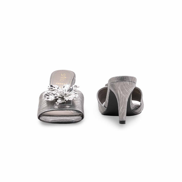 Grey Fancy Slipper For Ladies FN8042
