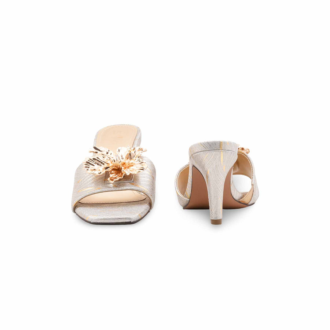 Golden Fancy Slipper For Ladies FN8042