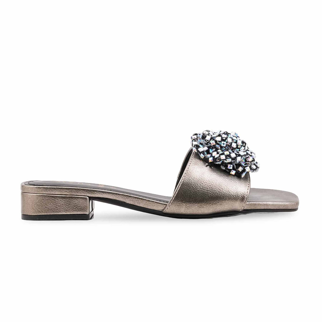 Grey Fancy Slipper For Ladies FN8047
