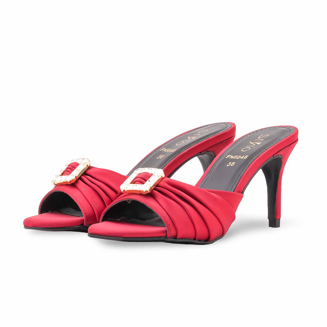 Maroon Fancy Sandal For Women FN8048
