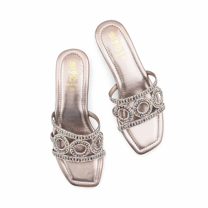 Grey Fancy Slipper For Ladies FN8055