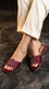 Maroon Fancy Women Slipper FN8071