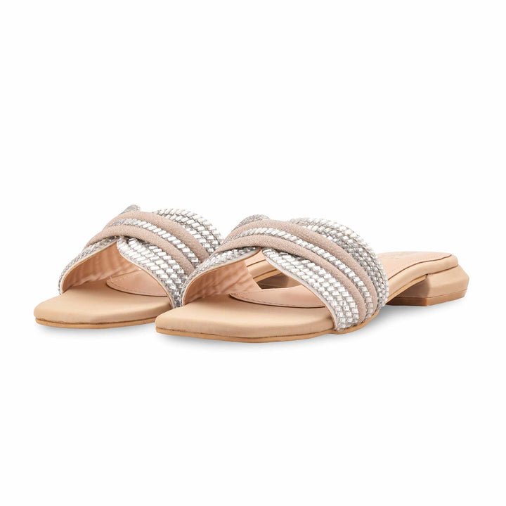 Golden Fancy Slipper For Ladies FN8084