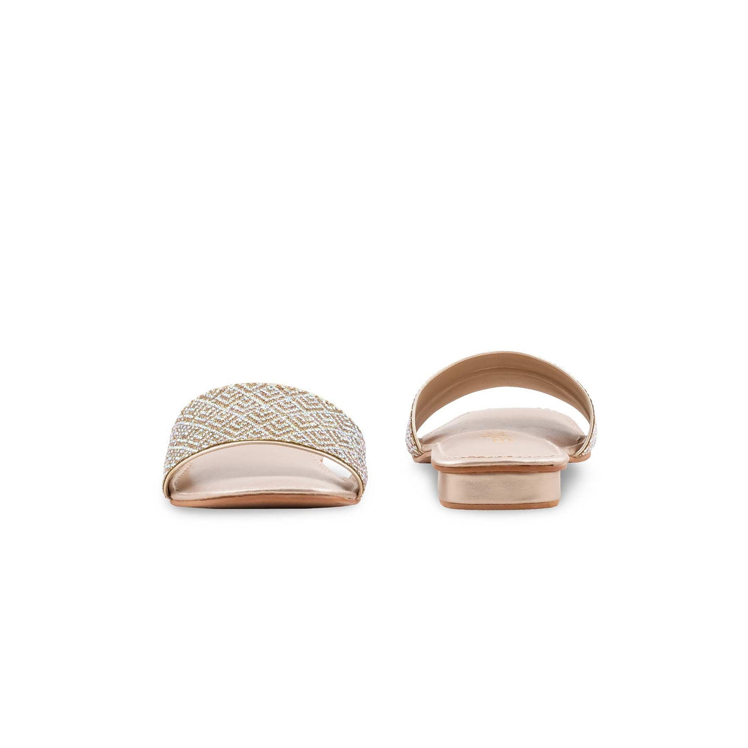 Golden Fancy Slipper For Ladies FN8088